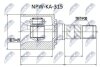 Шарнир равных угловых скоростей левый kia sorento, 49592-3E000 NTY NPW-KA-315 (фото 1)