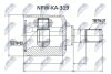 Внутренний шрус kia sportage 2.7 0410 hyundai tucson 2.7 0410,495012e700 NTY NPW-KA-319 (фото 1)