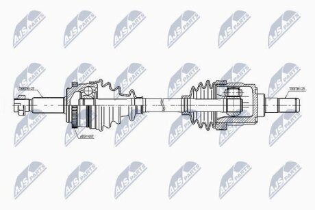Kia ceed 1.4/1.6 gdi полуось левая киа сид 1.4/1.6 gdi на HYUNDAI,KIA NTY NPWKA343