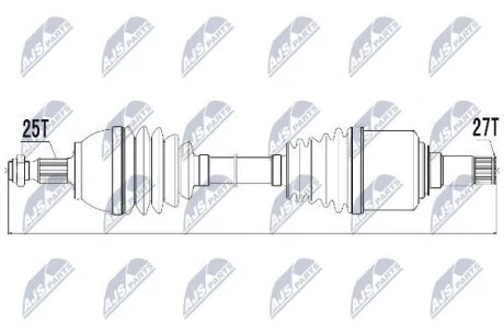 Mercedes a/b полуось левая мерседес a/b на Mercedesbenz NTY NPW-ME-017