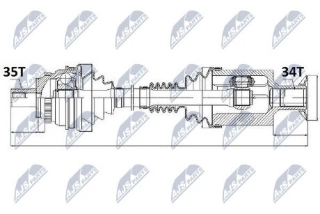 Приводной вал на MERCEDESBENZ NTY NPW-ME-022