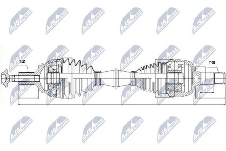 Приводной вал на Mercedesbenz NTY NPWME046