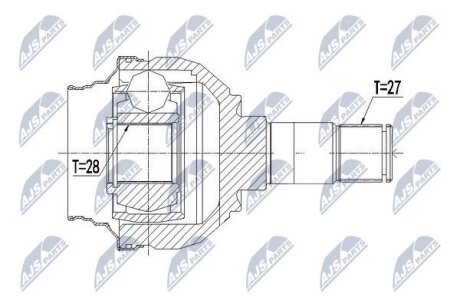 Mercedes w176 a180cdi шарнир равных угловых скоростей левый мерседес w176 a180cdi NTY NPWME084