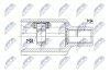 Mercedes e w212/s212 шарнир равных угловых скоростей левый мерседес e w212/s212 NTY NPWME090 (фото 1)