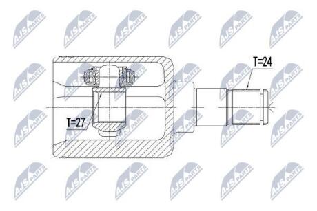 ШРКШ внутр. прав. Mercedes-Benz W211 E320CDI 4Matic 05-08 NTY NPWME091