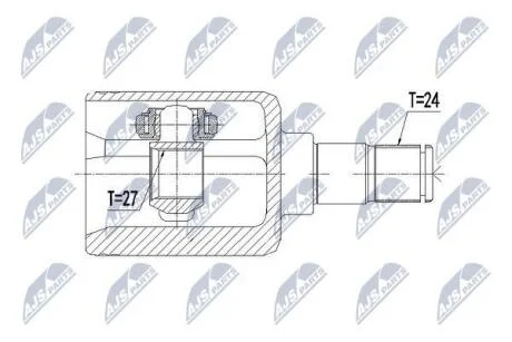ШРКШ внутр. прав. Mercedes-Benz W211 E320CDI 4Matic 05-08 NTY NPWME091