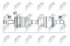 Піввісь приводу ліва Mitsubishi L200/Fiat Fullback 2,4/2,5 07- NTY NPW-MS-000 (фото 1)