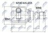 Внутренний шрус mitsubishi colt z32 smart forfour 04,3815a014 NTY NPWMS015 (фото 1)