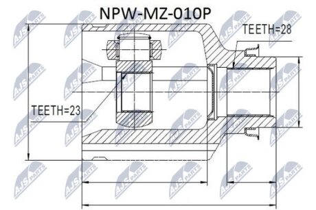 Mazda 626 ge шарнир равных угловых скоростей правый мазда 626 ge на MAZDA NTY NPWMZ010P