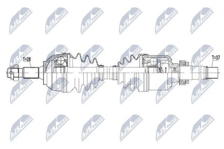 Peugeot 407 полуось правая пежо 407 NTY NPWPE041