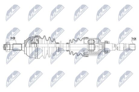 Peugeot 407 полуось правая пежо 407 NTY NPWPE045