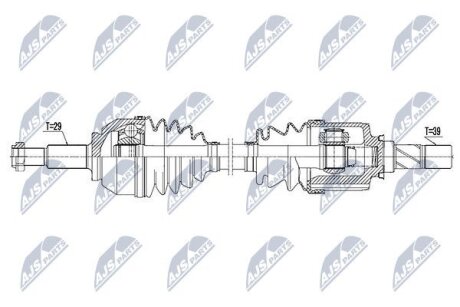 Opel vivaro b полуось левая опель виваро б NTY NPWPL057