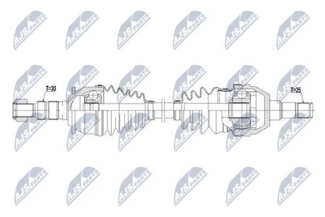 Opel astra j 1.4t полуось правая опель астра j 1.4t NTY NPWPL075