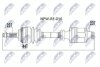 Піввісь права (+ABS) Renault Kangoo/Clio II 1.5dCi 06.01- L:740/A:23/K:23/ABS:44 NTY NPW-RE-016 (фото 1)