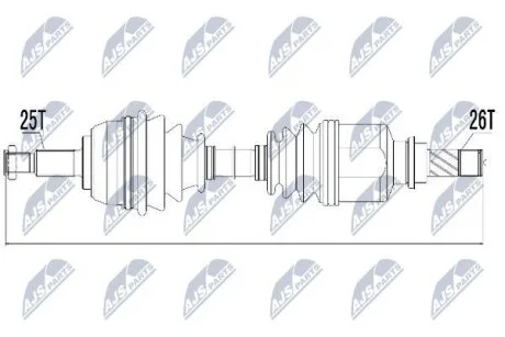 PрЭOЧ NAPиDOWA RENAULT SCENIC II/GRAND SCENIC II 1.5DCI,1.6 03- /LEWA/ NTY NPWRE031
