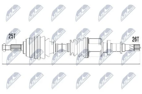PрЭOЧ NAPиDOWA RENAULT SCENIC II/GRAND SCENIC II 1.5DCI,1.6 03- /PRAWA/ NTY NPWRE032