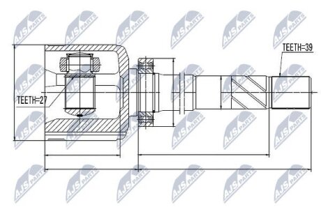 PRZEGUB WEWNиTRZNY RENAULT MASTER FWD 2.3DCI 11-, OPEL MOVANO 2.3CDTI 11-, NISS NTY NPWRE044