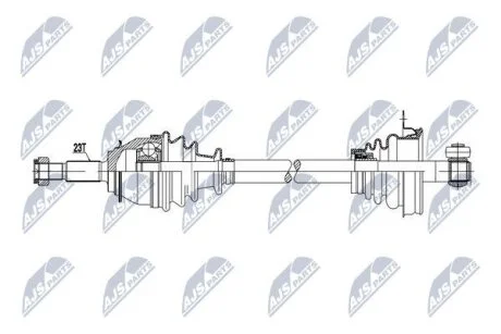 PрЭOЧ NAPиDOWA DACIA LOGAN 1.2 14-, SANDERO 14- /LEWA/ NTY NPWRE065