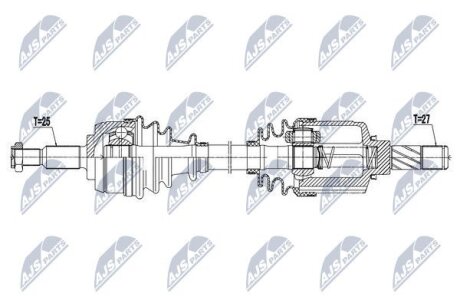 Dacia duster полуось левая дациа дустер на DACIA,RENAULT,VW NTY NPWRE066