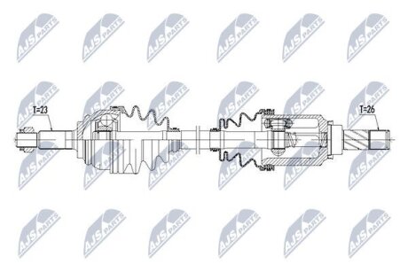 Renault clio iv полуось левая рено клио iv NTY NPWRE069