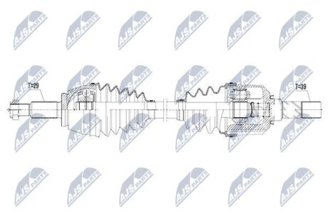 Renault espace v полуось левая рено испейс renault espace v NTY NPWRE087