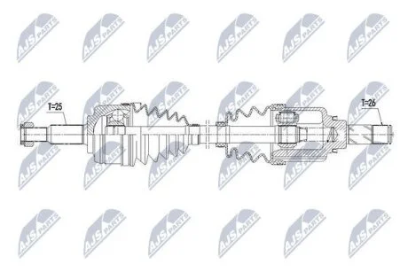 Приводний вал NTY NPWRE109