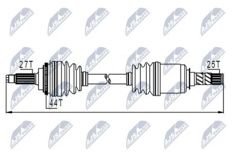 Subaru impreza полуось левая, правая субару импреза на SUBARU NTY NPWSB009