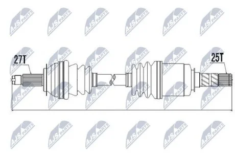 Subaru impreza полуось левая, правая субару импреза на SUBARU NTY NPW-SB-010