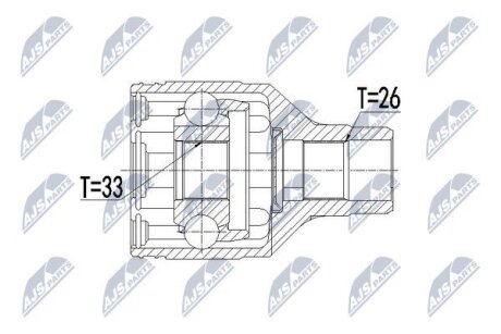 Внутренний шрус suzuki sx4 2wd fiat sedici 1.9d 2wd,4410179j60 NTY NPWSU016