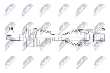 Приводной вал (полуось) suzuki sx4 2wd 1.9ddis 06 fiat sedici 1.9d 06,4410179j60 NTY NPWSU017