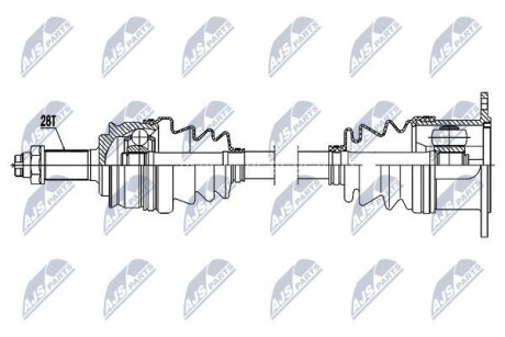 Приводной вал (полуось) suzuki grand vitara 1.6 2.0,4410265j00 NTY NPW-SU-023