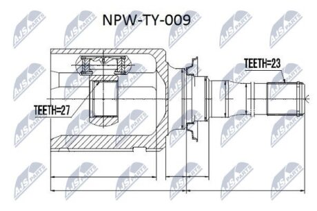 Внутренний шрус toyota raf 4 2.0 2.0d,4303042021 NTY NPW-TY-009