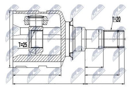 Toyota atm camry mcv30 шарнир равных угловых скоростей правый тойота атм кемри mcv30 на LEXUS,TOYOT NTY NPWTY013