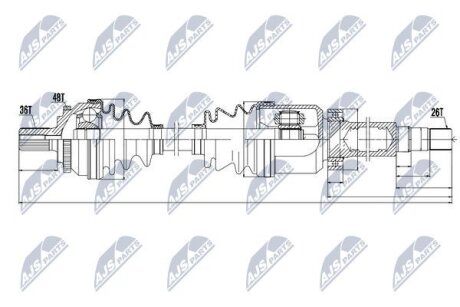 Приводной вал на VOLVO NTY NPWVV011