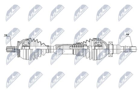 Приводной вал на VOLVO NTY NPWVV016