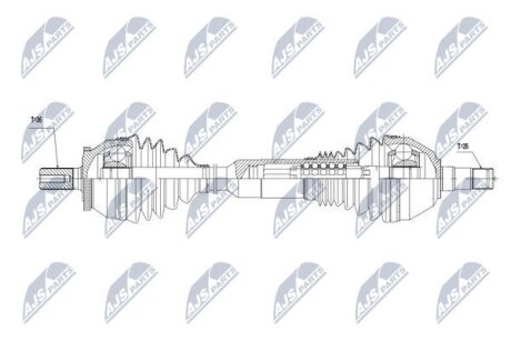 Volvo xc90 полуось левая вольво xc90 на VOLVO NTY NPWVV017