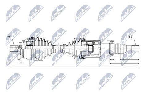 Volvo s80 полуось правая вольво s80 на VOLVO NTY NPWVV019