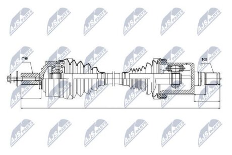 Volvo xc90 полуось левая вольво xc90 NTY NPWVV021