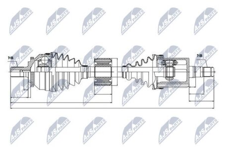 Volvo s80 полуось левая вольво s80 NTY NPWVV028
