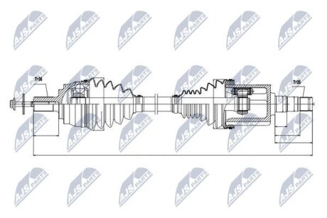 Volvo v40 полуось левая вольво v40 на VOLVO NTY NPWVV030