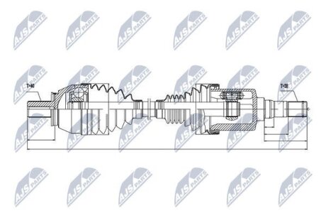Volvo s60ii/v60 полуось левая вольво s60ii/v60 на VOLVO NTY NPWVV033