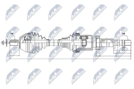 Volvo s80ii / v70iii полуось правая вольво s80ii / v70iii на VOLVO NTY NPWVV039