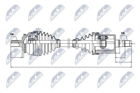 Приводной вал на Volvo NTY NPWVV045