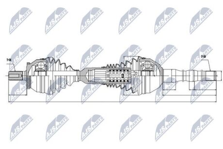 Volvo xc90 полуось правая вольво xc90 на VOLVO NTY NPWVV048