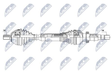 Volvo xc60 полуось правая вольво xc60 на VOLVO NTY NPWVV051