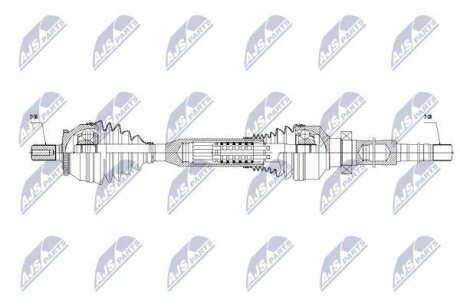 Приводной вал (полуось) volvo xc90 d3 3.2v6 vin >354978 0214, NTY NPWVV053