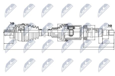 Volvo v40 полуось правая вольво v40 NTY NPWVV065