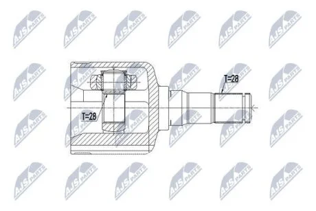Шарнирный комплект, приводной вал NTY NPWVV079