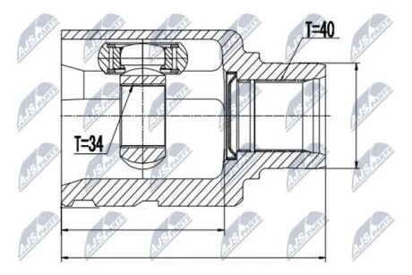 Vw tiguan шарнир равных угловых скоростей правый фольксваген тигуан на AUDI,VW NTY NPWVW027