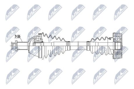 Vw polo полуось левая фольксваген поло на SEAT,SKODA,VW NTY NPWVW069